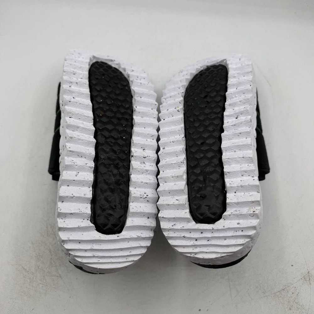 Nike Asuna Crater Slide Sandals Mens Sz 8 Black Grey White Slip On DJ4629-002